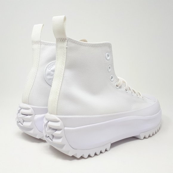 NEW Converse Run Star Hike Hi All White Platform Shoe Sneaker Women's Size 7.5-9 - Picture 4 of 9